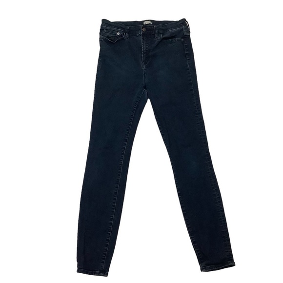 J Crew Stretch Jeans Sz 30 High Rise Skinny Dark Blue - Picture 1 of 7